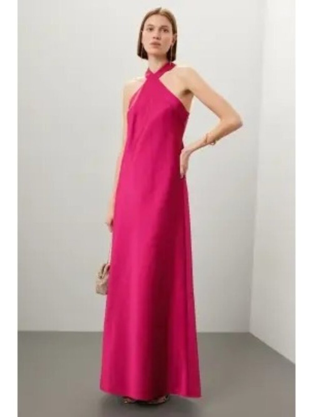 R-10. Aidan Mattox Stretch Satin Mermaid Gown